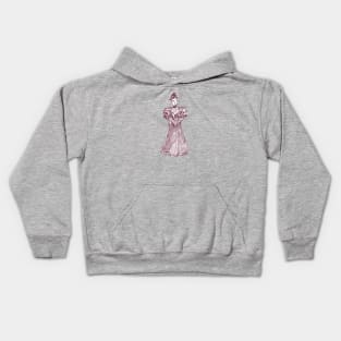 19th century Victorian lady Kids Hoodie